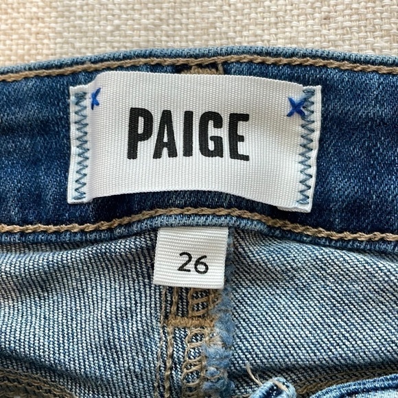 Paige Verdugo Ankle Raw Hem Woman’s Jeans Size 26 - Picture 3 of 16